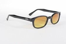KD's Sunglasses, Black Frame/Blue Buster Amber Lens Comes W/Free Pouch 