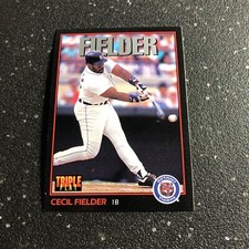 Cecil Fielder 1993 Donruss Triple Play Baseball #5 MLB Detroit Tigers 1B