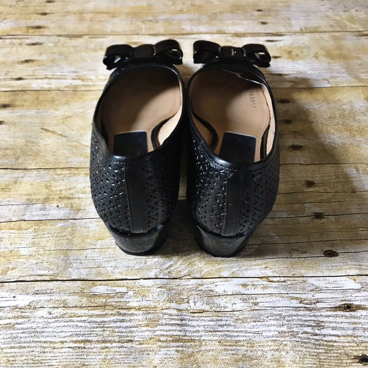 Salvatore Ferragamo Vara Cut Nero Calf Nero Kangaroo Black Salvatore Ferragamo Vara Cut Nero Calf Nero Kangaroo Black