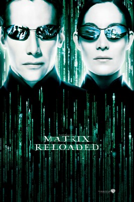 Free Same Day Shipping THE MATRIX Reloaded Neo Trinity Borderless 11x17 Poster