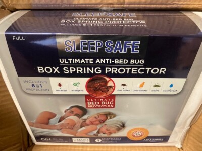 Sleep Safe Ultimate Anti-Bed Bug Box Spring Protector, Full (NEW)