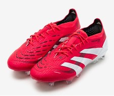 Adidas Men PREDATOR ELITE FG Cleats Red Football Soccer Boot GYM Spike ID3882