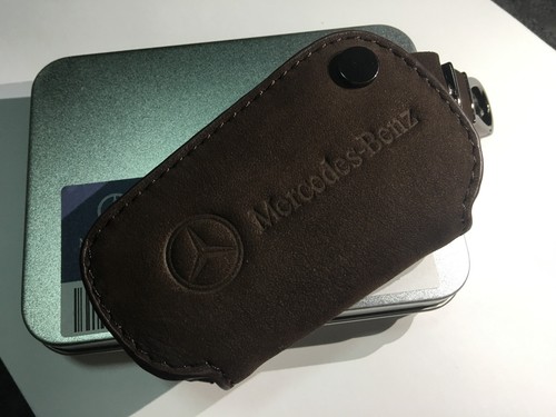 Funda protectora con llave de cuero estilo genuino para Mercedes Benz CLA GLA A E C AMG - Imagen 6 de 12