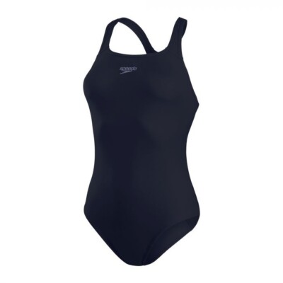 Speedo Damen Endurance+ Medalist Badeanzug Einteiler dunkelblau UK 10/32