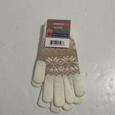 Womens 100 Acrylic Gloves Winter Crochet Knit One Size