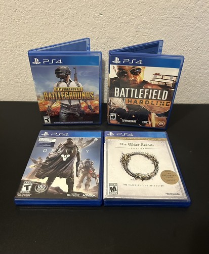 Battlefield Hardline, Destiny & Elder Scrolls & Battleground Player PS4 Game Lot