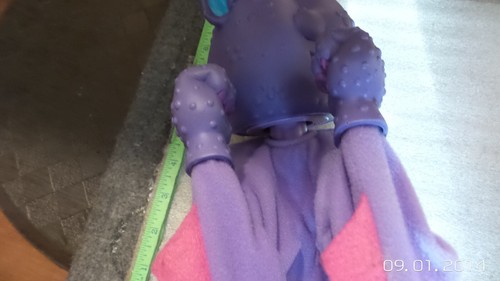 VINTAGE 1987 'BOINK'RS - BOINKERS BOXING PUPPET PURPLE - Picture 7 of 8
