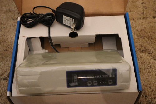 Linxcel VM-112A 2-Port SVGA VGA Splitter Amplifier Multiplier 400 MHz w/ Power - Picture 5 of 5