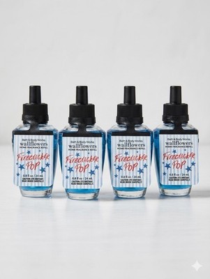 Bath & Body Works Firecracker Pop Wallflowers Fragrance Refill Bulbs x4