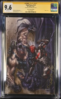 TASK FORCE Z #1 PARILLIO VARIANT SIGNED BY LUCIO PARRILLO CGC 9.6