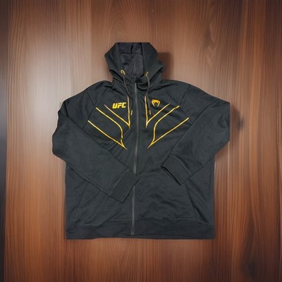 UFC Zip Up Hooded Black Sweatshirt Size Adult XXL Venum