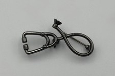 Alloy Enamel Stethoscope Brooches -Pin Black