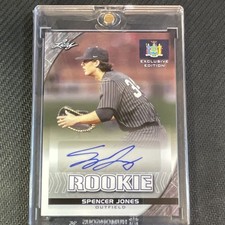 Spencer Jones Rookie Auto Yankees Exclusive Flag Edition