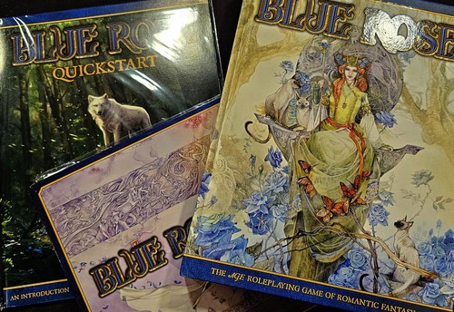 BLUE ROSE RPG LOT Core Book / Screen / Quick Start Green Ronin