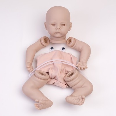 16'' Realistic Unpainted Reborn Doll Kits Blank Vinyl Silicone Newborn Baby  Mold