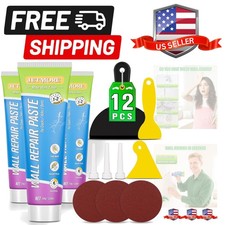 12 Pcs Drywall Repair Kit, Spackle Wall Repair, Wall Hole Filler, Wall Putty ...