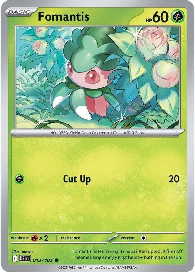 Pokemon Fomantis (13/256) Destined Rivals LP