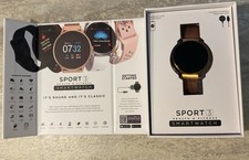 iTouch Sport 3 Smartwatch Fitness Tracker Gold Case w/ Gold Mesh magnetic Strap