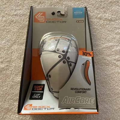Shock Doctor Air Core Soft Cup   Gray/ Plates  Medium    New In Box