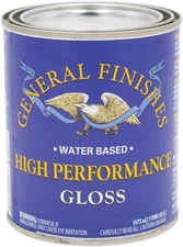 General Finishes High Performance Water Based Topcoat, 1 Pint, Gloss