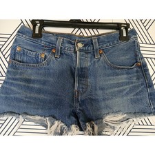 Levi s 501 cutoff denim shorts vintage Americana Grunge Size 26 normcore