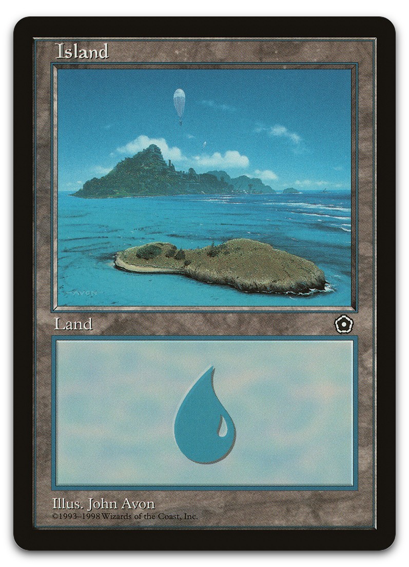 Island (155) #155 (LP) Portal Second Age P02 Magic MTG