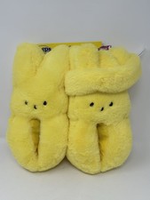 Peeps Yellow Bunny Rabbit Slippers Bunny Ears Headband Set Girls Boys SZ 13/1