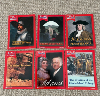 Time for Kids Readers History 5th Grade Lot of 6 homeschool history Harcourt