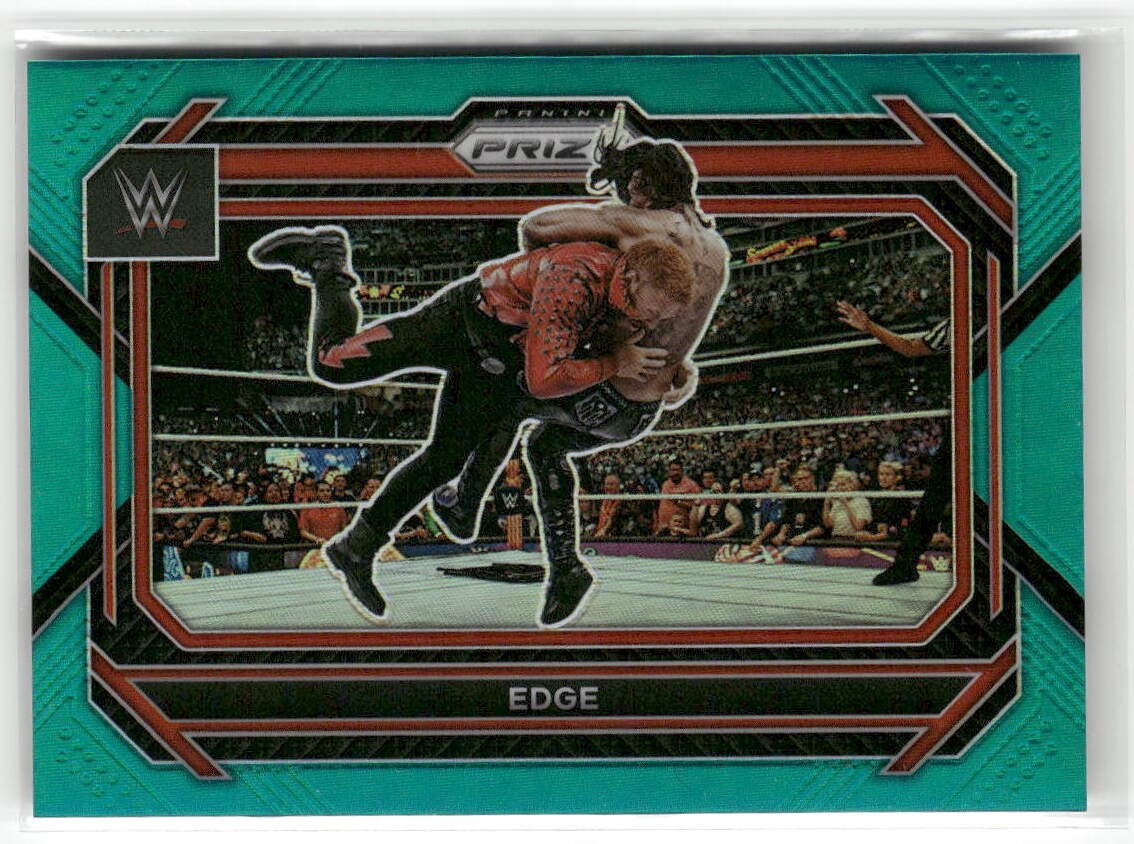 2023 Panini Prizm WWE #100 Edge Teal #/49 ☘️150