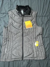 NWT CHAMPION EBONY HEATHER WATER/WIND RESISTANT LIGHTWEIGHT PUFFER VEST SZ XL