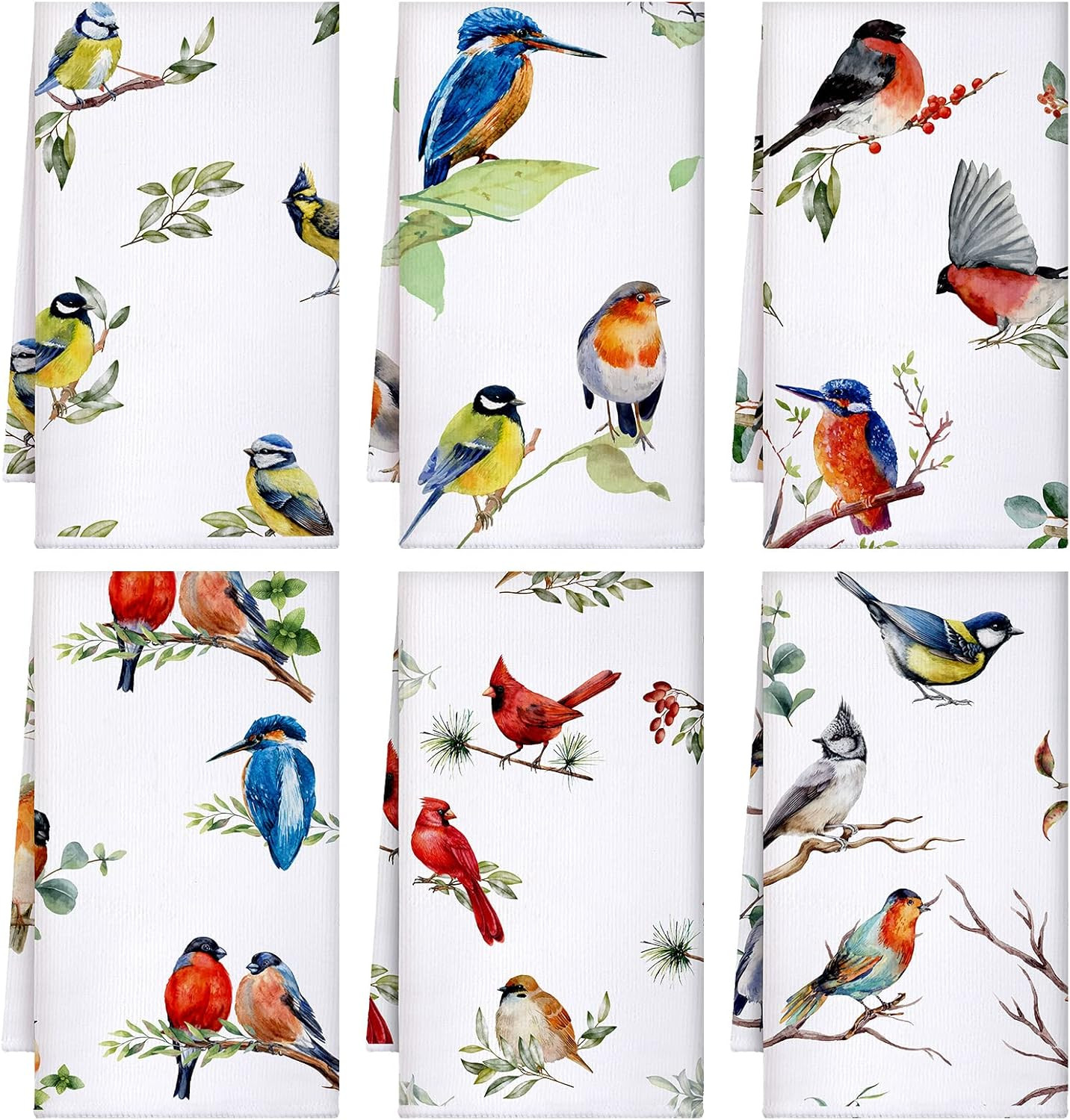 S Hummingbird Tea Towels Absorbent Dish Towels Birds