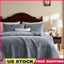 Luxurious Velvet Quilt Set King Hypoallergenic Softness Cozy Bedding Shams New