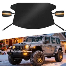 Car Front Windshield Cover Protector Winter Snow Ice Rain Frost Guard For Jeep