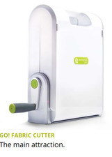 Máquina cortadora de tela AccuQuilt GO - Troquelado manual - Probada con bolsa
