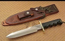 Custom Handmade Tool Steel Micarta Handle Bowie Knife Hunting Survival Knife