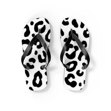 Leopard Print Beach Sandals, Slides for Summer, Flip Flops, Water Resistant