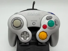 OFFICIAL Nintendo GameCube Wii U Controller DOL-003 Silver 8/10 Stick