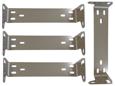 4 Lot Workman DX1C Replacement CB Radio Mounting Bracket DX / Cobra 148 - Chrome