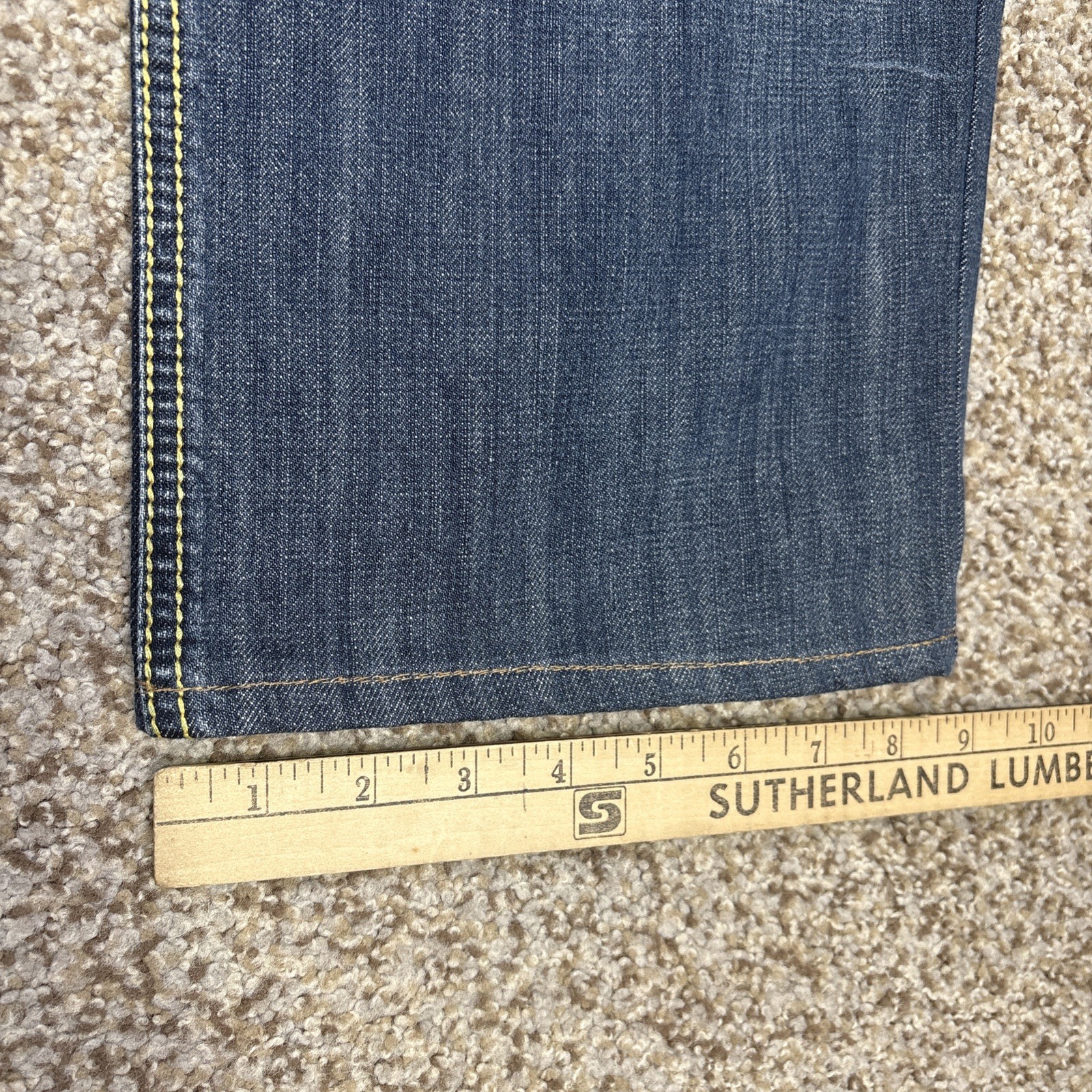 A J ARMANI Jeans Indigo 007 Series Straight Leg Jeans 34 X 27 - View 12