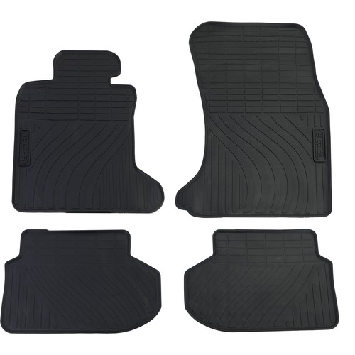 Auto Gummi Fußmatten Schwarz Premium Set passt für BMW E46 Limo Touring 98-05 - Bild 9 von 9