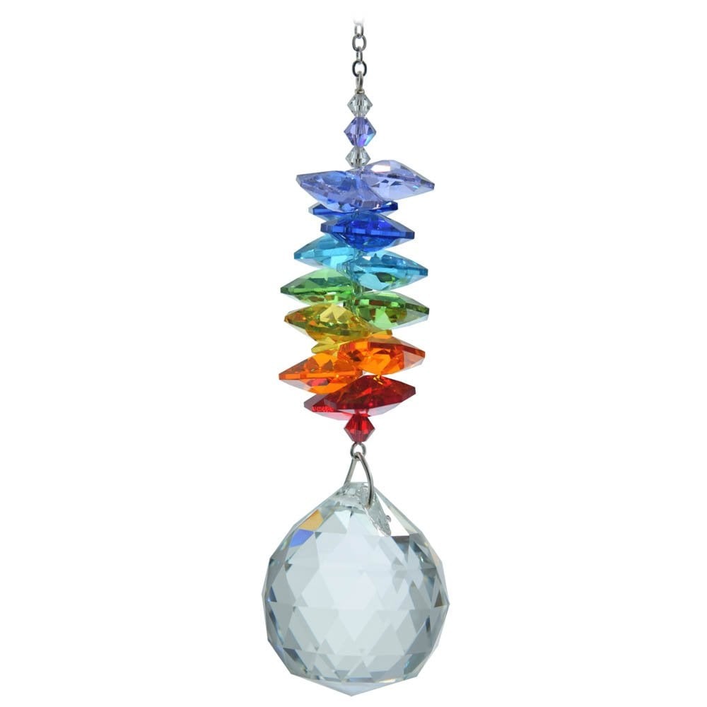 Wild Things Gifts Large Cascade 30mm Ball Rainbow Suncatcher