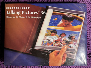 Vintage Sharper Image Talking Pictures Album for 36 4x6 Photos & Messages New