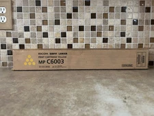 Genuine Ricoh MP C6003 Yellow 841850 Toner Print Cartridge 5500/6000 Series