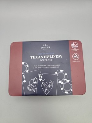 Joules Texas Hold em Travel Poker Set - UVP 30£ wasserdicht 
