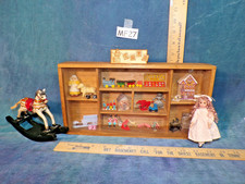Vintage Dollhouse Doll House Roombox Victorian Toyshop w all toys doll acc! MF27