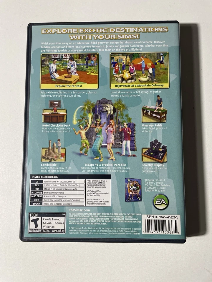 The Sims 2 Pc Bon Voyage Expansion Pack 2007 Complete With Manual - Image 2 of 4