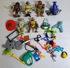C-192 VINTAGE LOT OF 80/90'S TEENAGE MUTANT NINJA TURTLES FIGURES & ACCESSORIES!