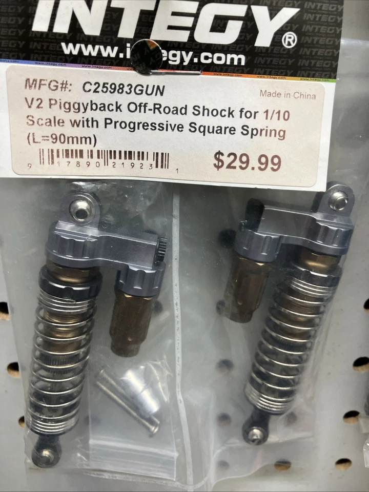 Amortiguadores de resorte progresivo Integy C25983gun V2 para SCX10, SCX10 II y SC Foto 2 de 4