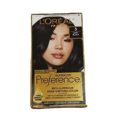 L'Oreal Paris Superior Preference Fade Defying Color In Shade 3 Soft Black