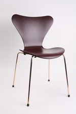 Fritz Hansen 3107 Arne Jacobsen Merlot Édition Limitée 2017 En Or Véritable Rose